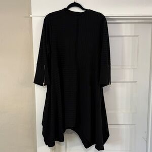 Zadie B’s Black L/S Tunic Stretch Top Dress Sz 2X New Without Tag